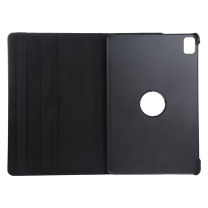 For iPad Air 13 2025 / 2024 360 Degree Rotation Litchi Texture Leather Tablet Case with Holder(Black) - More iPad Cases by buy2fix | Online Shopping UK | buy2fix