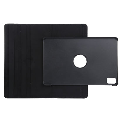 For iPad Air 13 2025 / 2024 360 Degree Rotation Litchi Texture Leather Tablet Case with Holder(Black) - More iPad Cases by buy2fix | Online Shopping UK | buy2fix