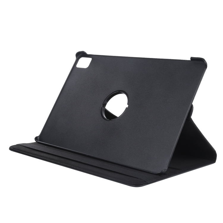 For iPad Air 13 2025 / 2024 360 Degree Rotation Litchi Texture Leather Tablet Case with Holder(Black) - More iPad Cases by buy2fix | Online Shopping UK | buy2fix