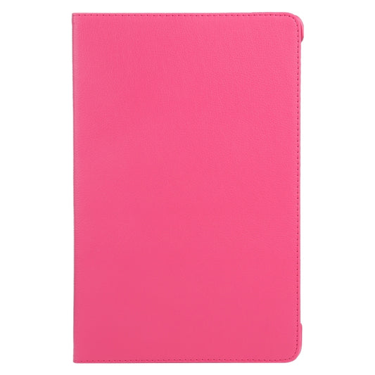 For iPad Air 11 2025 / 2024 360 Degree Rotation Litchi Texture Leather Tablet Case with Holder(Rose Red) - More iPad Cases by buy2fix | Online Shopping UK | buy2fix