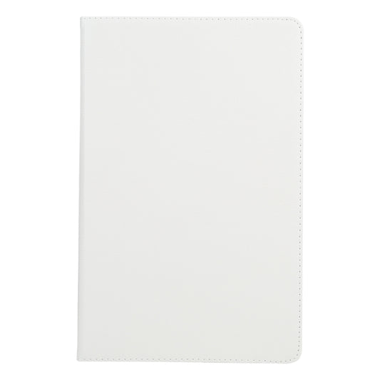 For iPad Pro 11 2024 360 Degree Rotation Litchi Texture Leather Tablet Case with Holder(White) - iPad Pro 11 2024 Cases by buy2fix | Online Shopping UK | buy2fix
