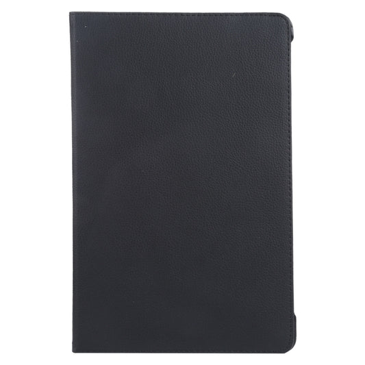 For iPad Pro 11 2024 360 Degree Rotation Litchi Texture Leather Tablet Case with Holder(Black) - iPad Pro 11 2024 Cases by buy2fix | Online Shopping UK | buy2fix