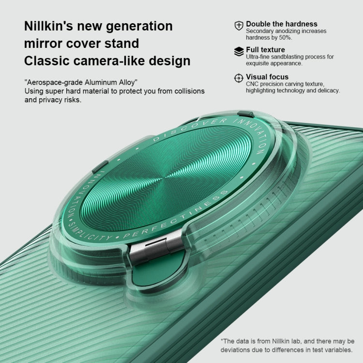 For Xiaomi 14 Ultra NILLKIN CamShield Prop Clear Version PC Phone Case(Green) - Xiaomi 14 Ultra Cases by NILLKIN | Online Shopping UK | buy2fix