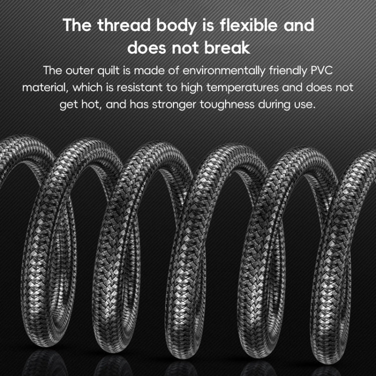 HDTV to Mini HDTV 4K UHD Video Transmission Braided Cable, Length:0.3m(Grey) by buy2fix