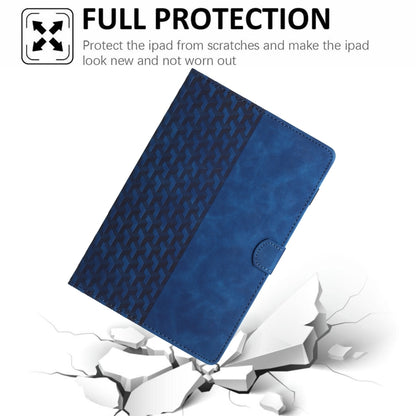 For iPad Pro 11 2022 / Air 10.9 2022 Building Blocks Embossed Leather Smart Tablet Case(Blue) - iPad Pro 11 (2022/2021) Cases by buy2fix | Online Shopping UK | buy2fix