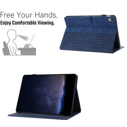 For iPad 2025 / 2022 Building Blocks Embossed Leather Smart Tablet Case(Blue) - iPad 2025 / 2022 Cases by buy2fix | Online Shopping UK | buy2fix