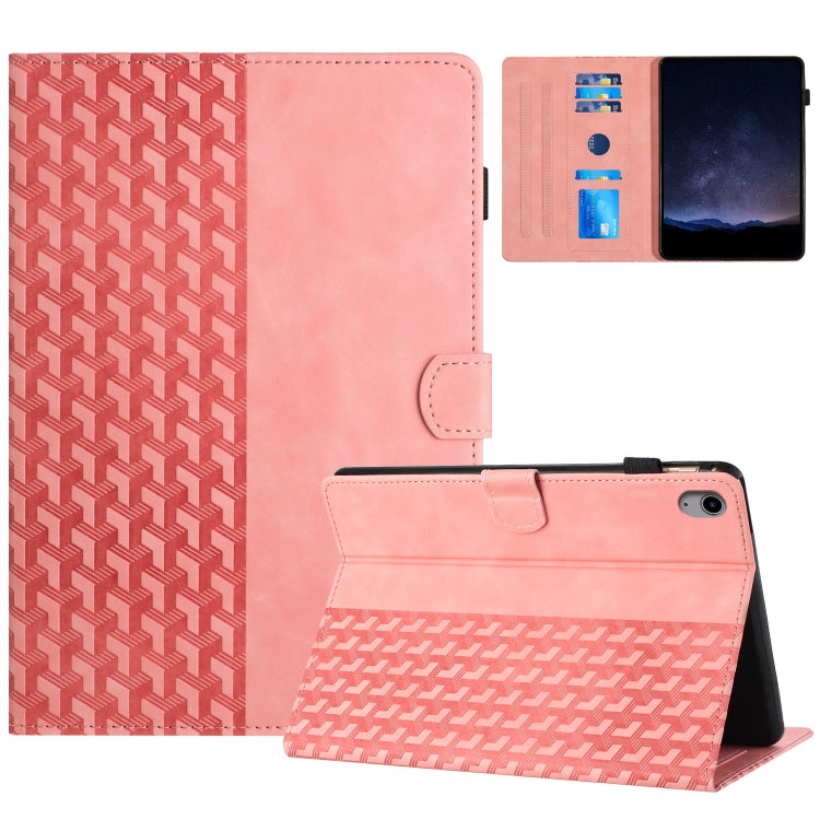 For iPad 2025 / 2022 Building Blocks Embossed Leather Smart Tablet Case(Pink) - iPad 2025 / 2022 Cases by buy2fix | Online Shopping UK | buy2fix