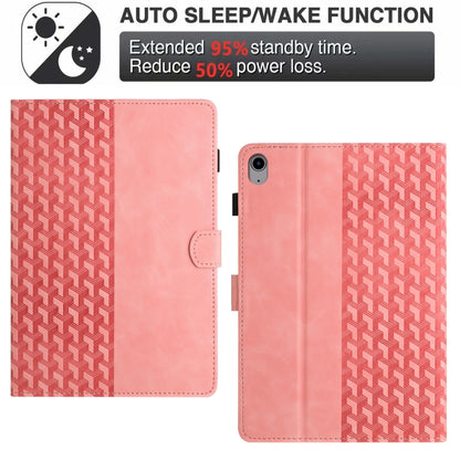 For iPad 2025 / 2022 Building Blocks Embossed Leather Smart Tablet Case(Pink) - iPad 2025 / 2022 Cases by buy2fix | Online Shopping UK | buy2fix