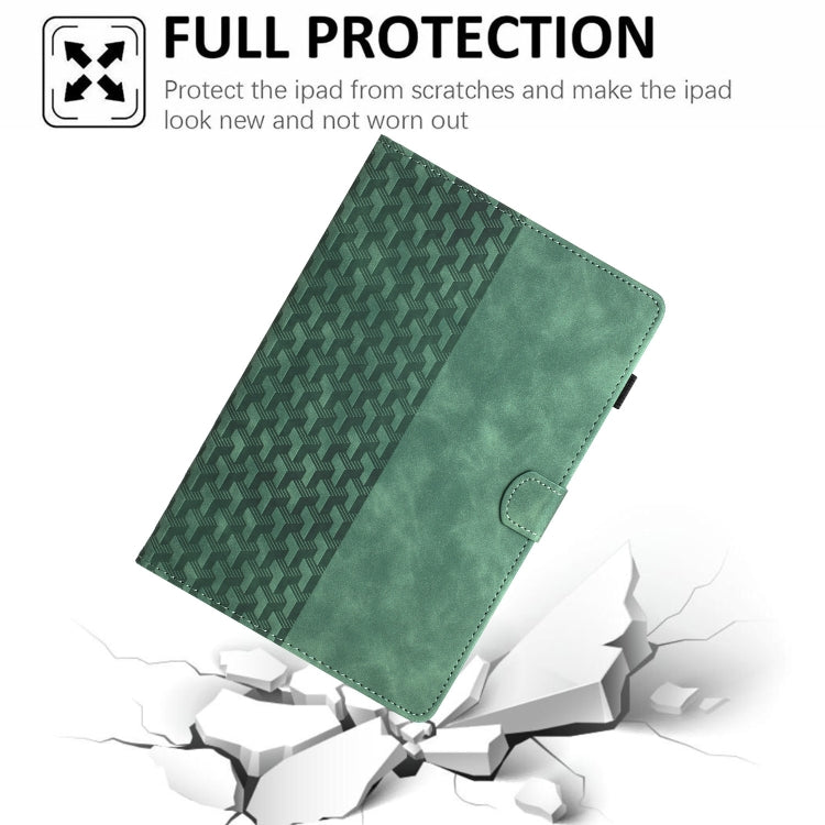 For iPad 2025 / 2022 Building Blocks Embossed Leather Smart Tablet Case(Green) - iPad 2025 / 2022 Cases by buy2fix | Online Shopping UK | buy2fix
