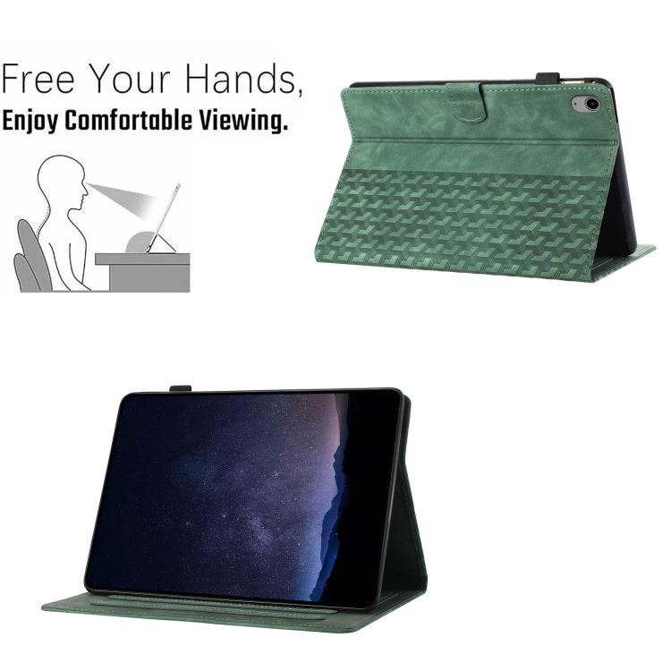 For iPad 2025 / 2022 Building Blocks Embossed Leather Smart Tablet Case(Green) - iPad 2025 / 2022 Cases by buy2fix | Online Shopping UK | buy2fix