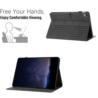 For iPad 2025 / 2022 Building Blocks Embossed Leather Smart Tablet Case(Black) - iPad 2025 / 2022 Cases by buy2fix | Online Shopping UK | buy2fix