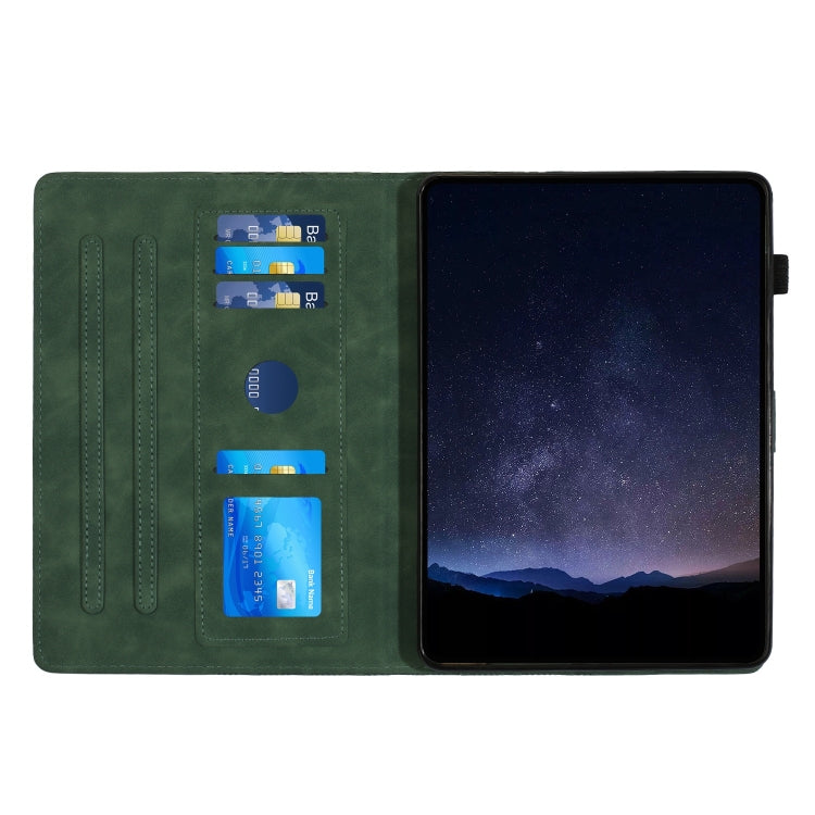For iPad Air / Air 2 / 9.7 2017 / 2018 Building Blocks Embossed Leather Smart Tablet Case(Green) - iPad 9.7 (2018) & (2017) Cases by buy2fix | Online Shopping UK | buy2fix