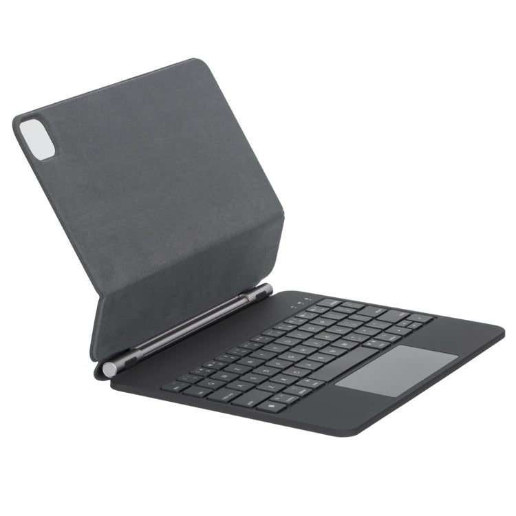 For iPad Air 11 2025 / 2024 / Pro 11 2022 Touch Pad Bluetooth Keyboard Leather Case(Black) - For iPad Pro by buy2fix | Online Shopping UK | buy2fix