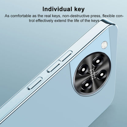 For OnePlus 11 AG Frosted Electroplating Acrylic Phone Case(Silver White) - OnePlus Cases by buy2fix | Online Shopping UK | buy2fix