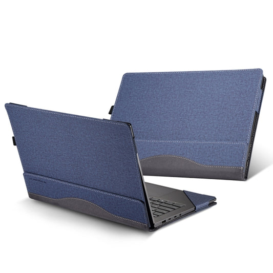 For HP Envy Laptop 17 inch 17-cr / 17-ch Leather Laptop Shockproof Protective Case(Dark Blue) - Screen & Keyboard Cover by buy2fix | Online Shopping UK | buy2fix