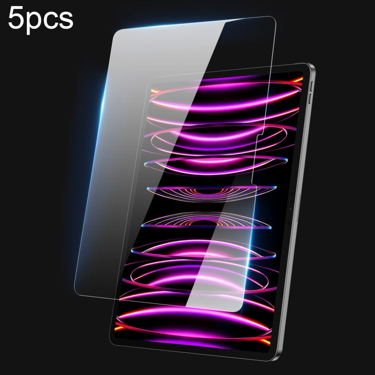 For iPad Pro 12.9 2020/2021/2022 5pcs DUX DUCIS 0.33mm 9H HD Full Screen Tempered Glass Film - iPad Air 13 2025 / 2024 Tempered Glass by DUX DUCIS | Online Shopping UK | buy2fix