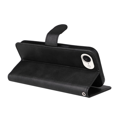 For iPhone 16e Classic Calf Texture Flip Leather Phone Case(Black) - iPhone 16e Cases by buy2fix | Online Shopping UK | buy2fix