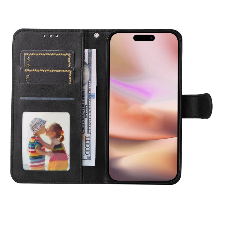 For iPhone 16 Plus Classic Calf Texture Flip Leather Phone Case(Black) - iPhone 16 Plus Cases by buy2fix | Online Shopping UK | buy2fix