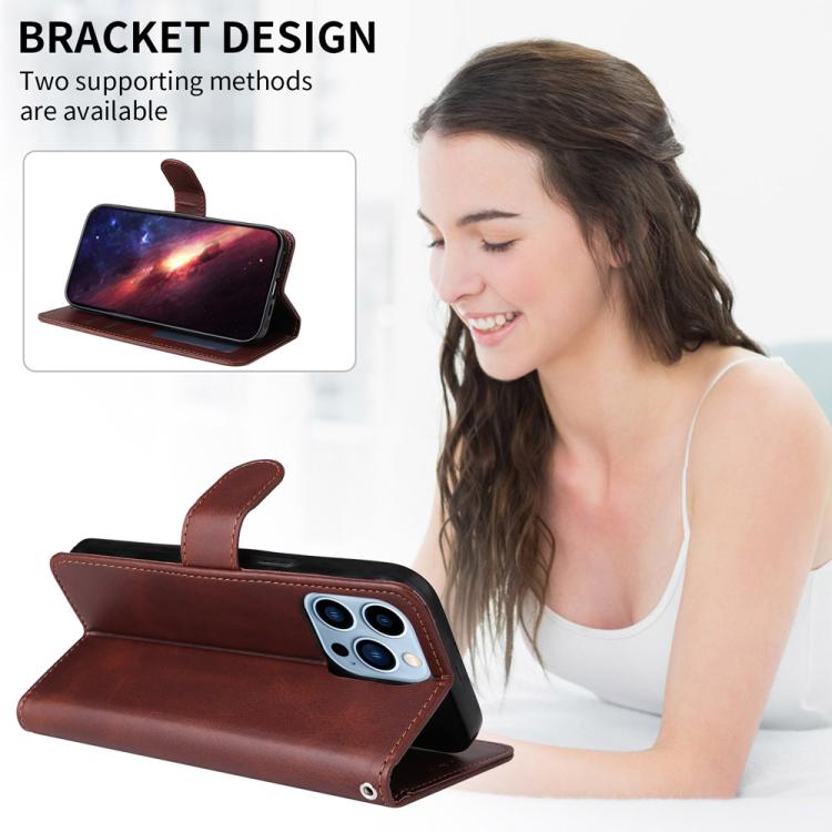 For iPhone Air Classic Calf Texture Flip Leather Phone Case(Brown) - iPhone Air Cases by buy2fix | Online Shopping UK | buy2fix