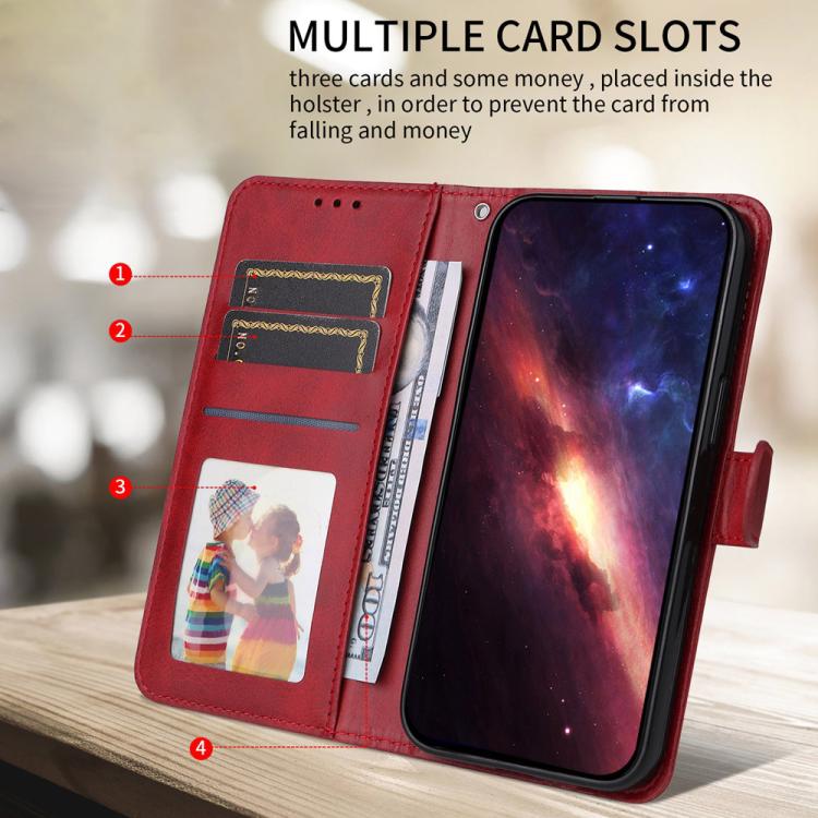 For iPhone Air Classic Calf Texture Flip Leather Phone Case(Red) - iPhone Air Cases by buy2fix | Online Shopping UK | buy2fix