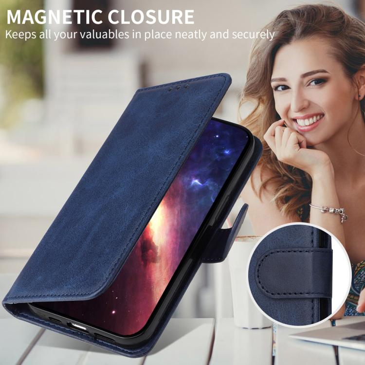 For iPhone Air Classic Calf Texture Flip Leather Phone Case(Blue) - iPhone Air Cases by buy2fix | Online Shopping UK | buy2fix