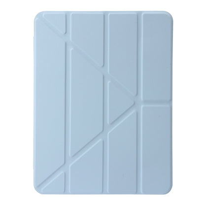For iPad Pro 11 2025 / 2024 Clear Acrylic Deformation Leather Tablet Case(Ice Blue) by buy2fix