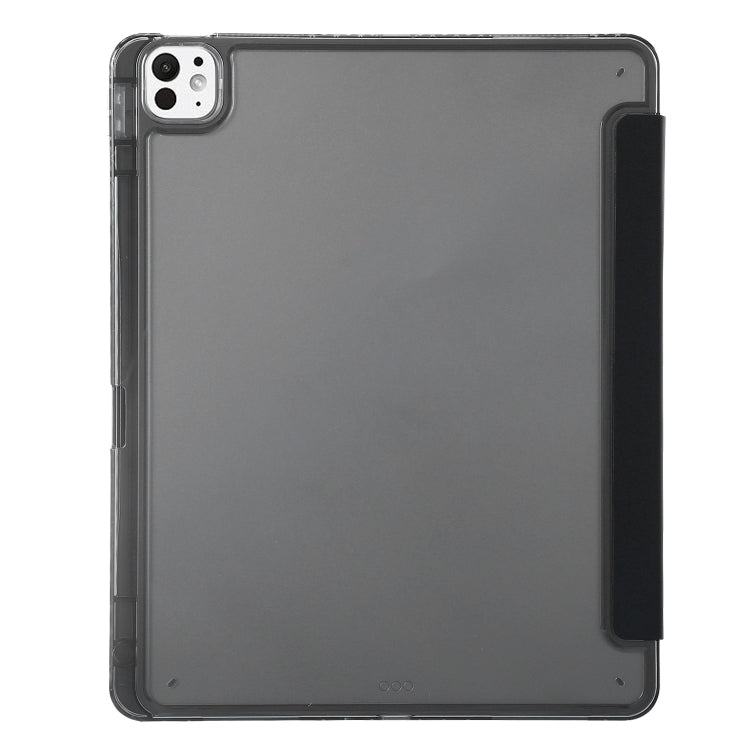 For iPad Pro 13 2025 / 2024 Clear Acrylic Deformation Leather Tablet Case(Black) by buy2fix