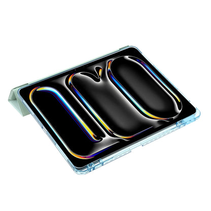 For iPad Pro 13 2025 / 2024 Clear Acrylic Deformation Leather Tablet Case(Yellow) by buy2fix