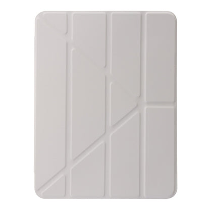 For iPad Air 13 2025 / 2024 Clear Acrylic Deformation Leather Tablet Case(Grey) - iPad Air 13 2025 / 2024 Cases by buy2fix | Online Shopping UK | buy2fix