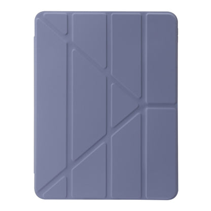 For iPad Air 13 2025 / 2024 Clear Acrylic Deformation Leather Tablet Case(Lavender Purple) - iPad Air 13 2025 / 2024 Cases by buy2fix | Online Shopping UK | buy2fix