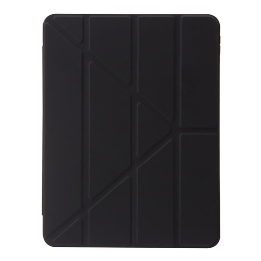 For iPad Air 11 2025 / 2024 Clear Acrylic Deformation Leather Tablet Case(Black) - iPad Air 11 2025 / 2024 Cases by buy2fix | Online Shopping UK | buy2fix