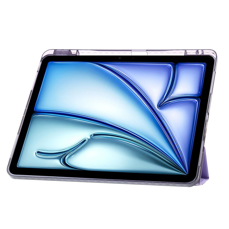 For iPad Air 11 2025 / 2024 Clear Acrylic Deformation Leather Tablet Case(Pink) - iPad Air 11 2025 / 2024 Cases by buy2fix | Online Shopping UK | buy2fix