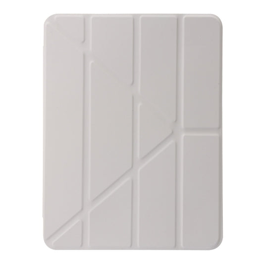 For iPad Air 11 2025 / 2024 Clear Acrylic Deformation Leather Tablet Case(Grey) - iPad Air 11 2025 / 2024 Cases by buy2fix | Online Shopping UK | buy2fix