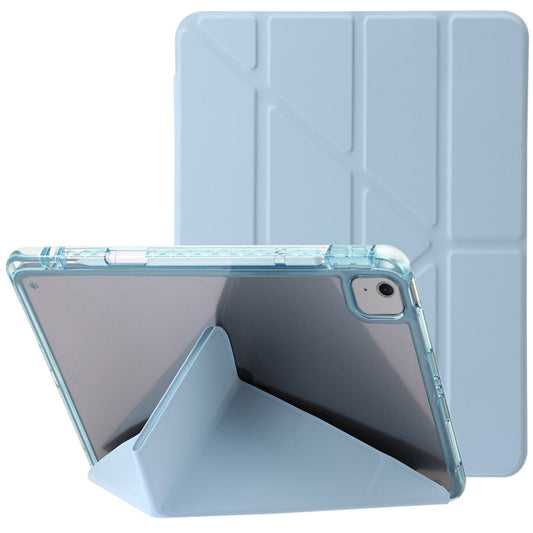 For iPad Air 11 2025 / 2024 Clear Acrylic Deformation Leather Tablet Case(Ice Blue) - iPad Air 11 2025 / 2024 Cases by buy2fix | Online Shopping UK | buy2fix