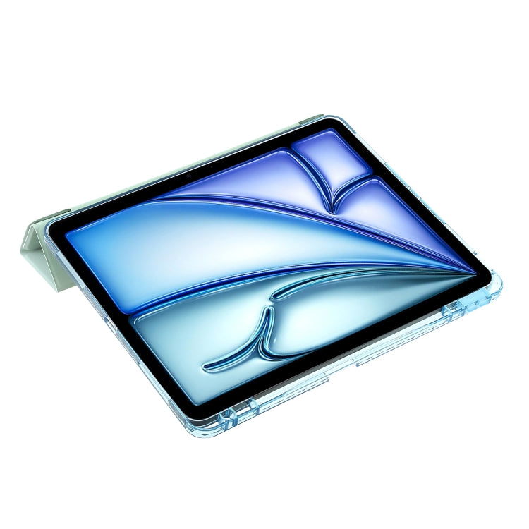For iPad Air 11 2025 / 2024 Clear Acrylic Deformation Leather Tablet Case(Ice Blue) - iPad Air 11 2025 / 2024 Cases by buy2fix | Online Shopping UK | buy2fix