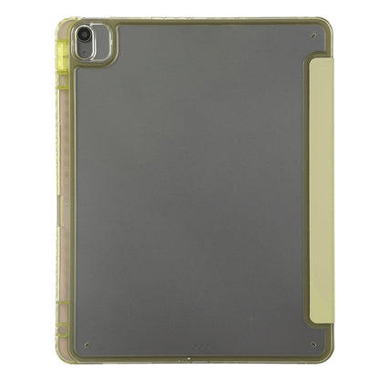 For iPad Air 11 2025 / 2024 Clear Acrylic Deformation Leather Tablet Case(Yellow) - iPad Air 11 2025 / 2024 Cases by buy2fix | Online Shopping UK | buy2fix