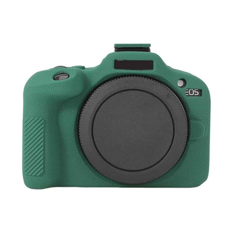 For Canon EOS R100 Litchi Texture Soft Silicone Protective Case(Green) by buy2fix