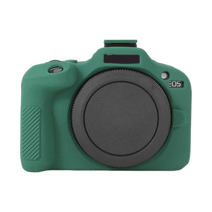 For Canon EOS R100 Litchi Texture Soft Silicone Protective Case(Green) by buy2fix
