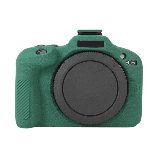 For Canon EOS R100 Litchi Texture Soft Silicone Protective Case(Green) by buy2fix