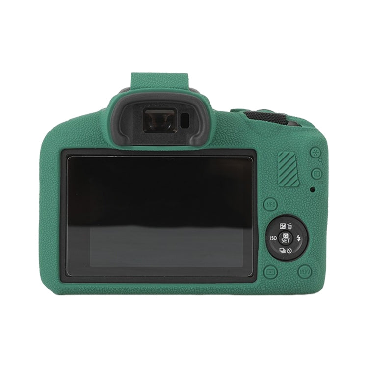 For Canon EOS R100 Litchi Texture Soft Silicone Protective Case(Green) by buy2fix