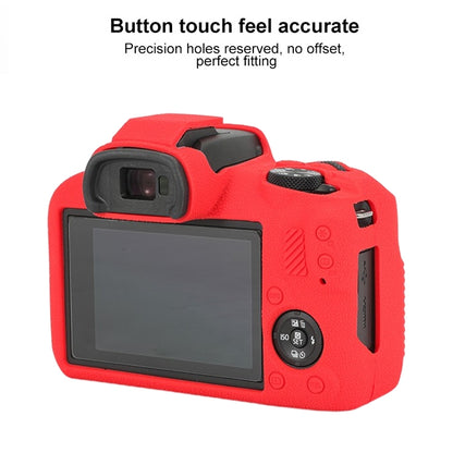 For Canon EOS R100 Litchi Texture Soft Silicone Protective Case(Red) by buy2fix