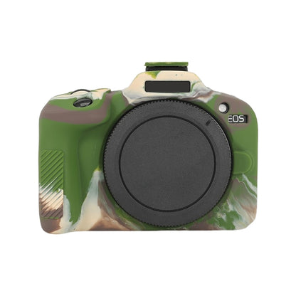 For Canon EOS R100 Glossy Soft Silicone Protective Case(Camouflage) by buy2fix