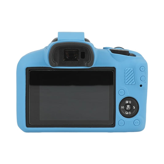 For Canon EOS R100 Glossy Soft Silicone Protective Case(Blue) by buy2fix