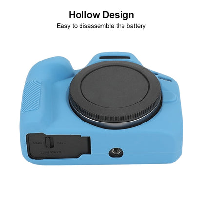 For Canon EOS R100 Glossy Soft Silicone Protective Case(Blue) by buy2fix