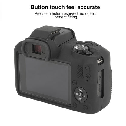 For Canon EOS R100 Glossy Soft Silicone Protective Case(Black) by buy2fix