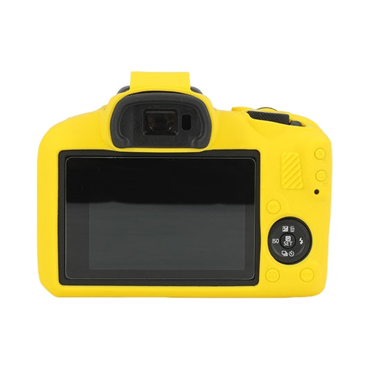For Canon EOS R100 Glossy Soft Silicone Protective Case(Yellow) by buy2fix