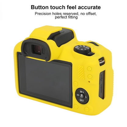 For Canon EOS R100 Glossy Soft Silicone Protective Case(Yellow) by buy2fix