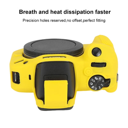 For Canon EOS R100 Glossy Soft Silicone Protective Case(Yellow) by buy2fix