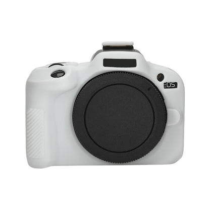 For Canon EOS R100 Glossy Soft Silicone Protective Case(White) by buy2fix