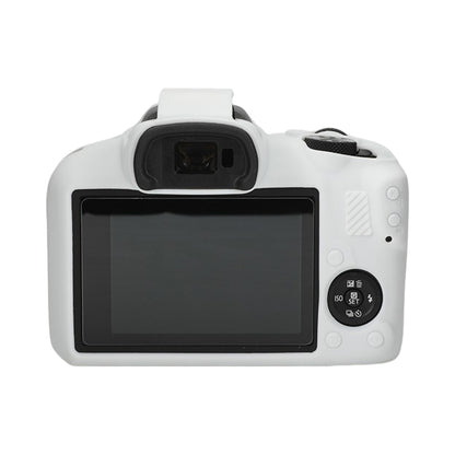 For Canon EOS R100 Glossy Soft Silicone Protective Case(White) by buy2fix